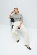 Wide leg suit trousers - Noir