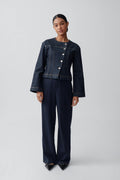 Wide leg suit trousers - Birch