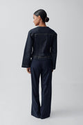 Wide leg suit trousers - Birch