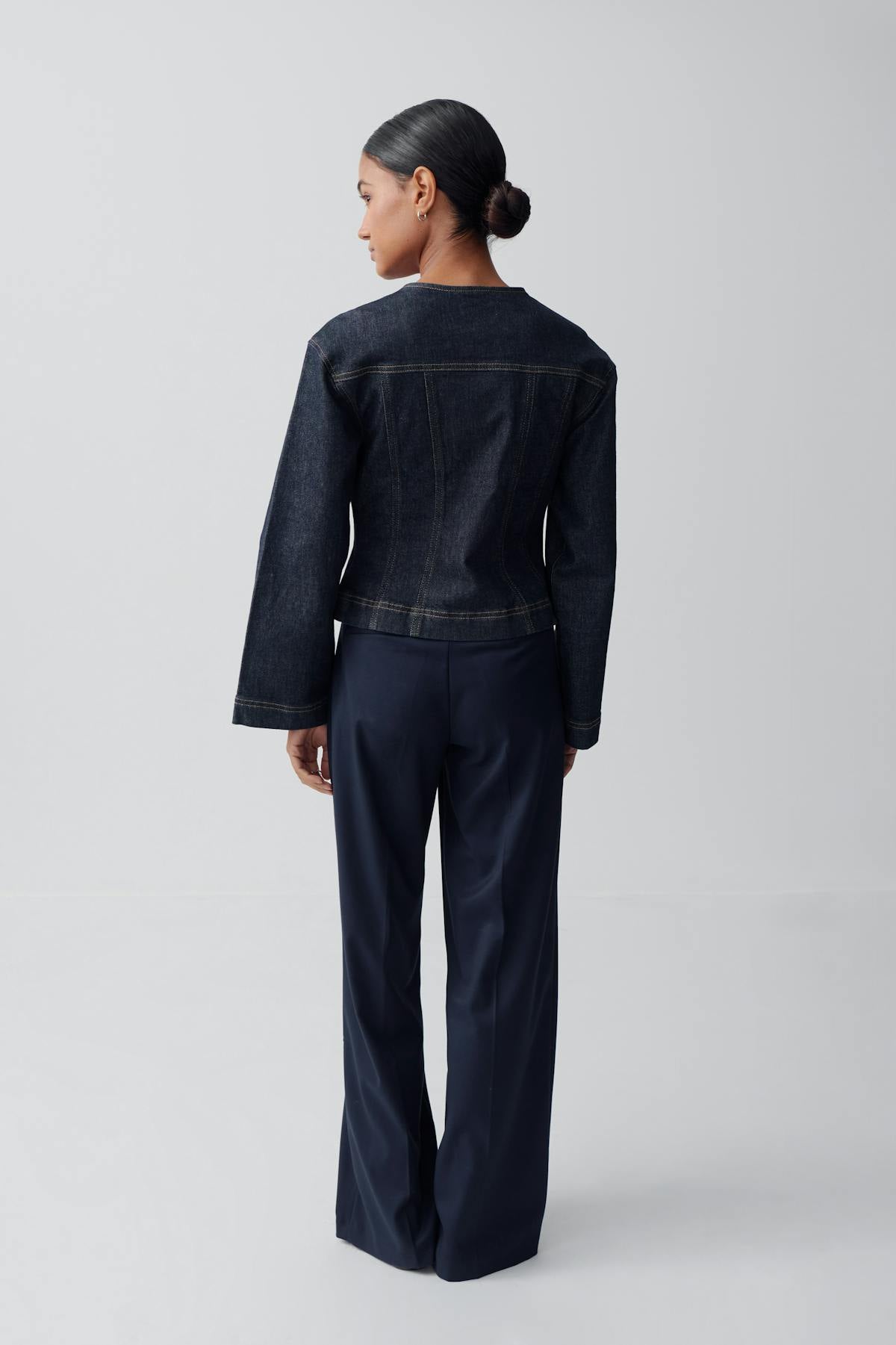 Wide leg suit trousers - Birch