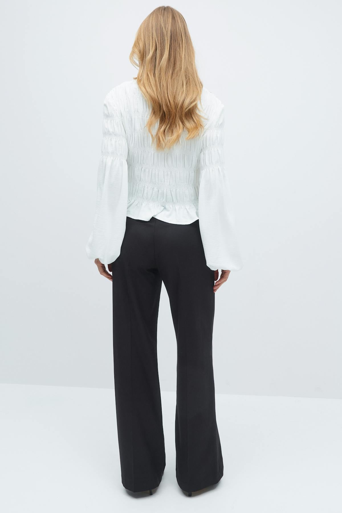Wide leg suit trousers - Noir