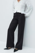 Wide leg suit trousers - Noir