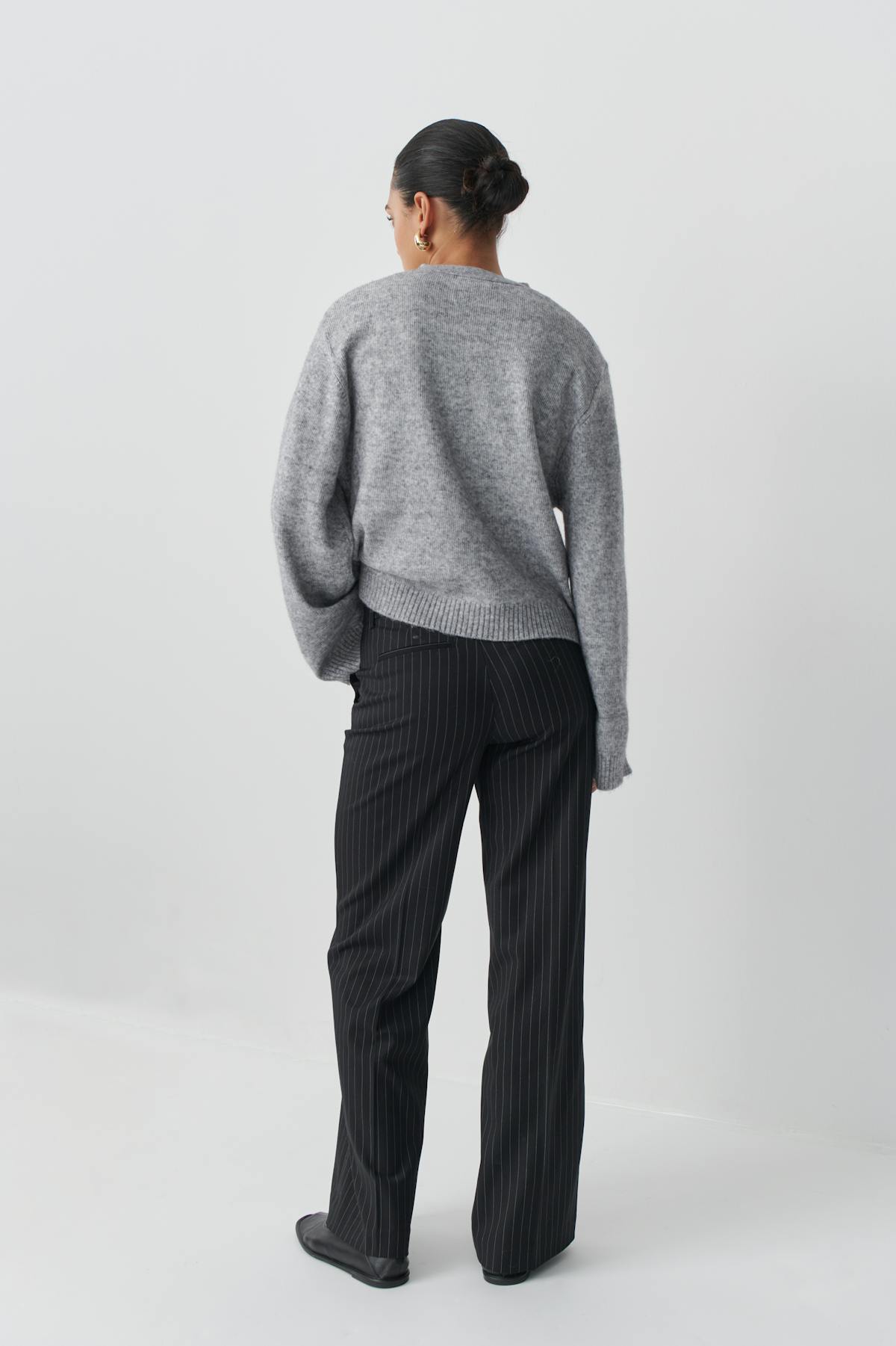 Wide leg suit trousers - Birch