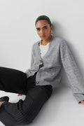 Wide leg suit trousers - Birch