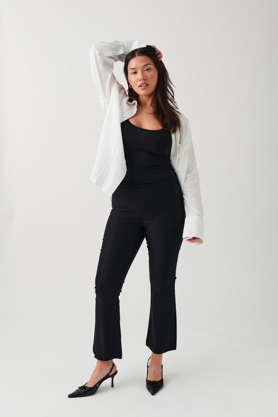 Kick flare trousers - Noir