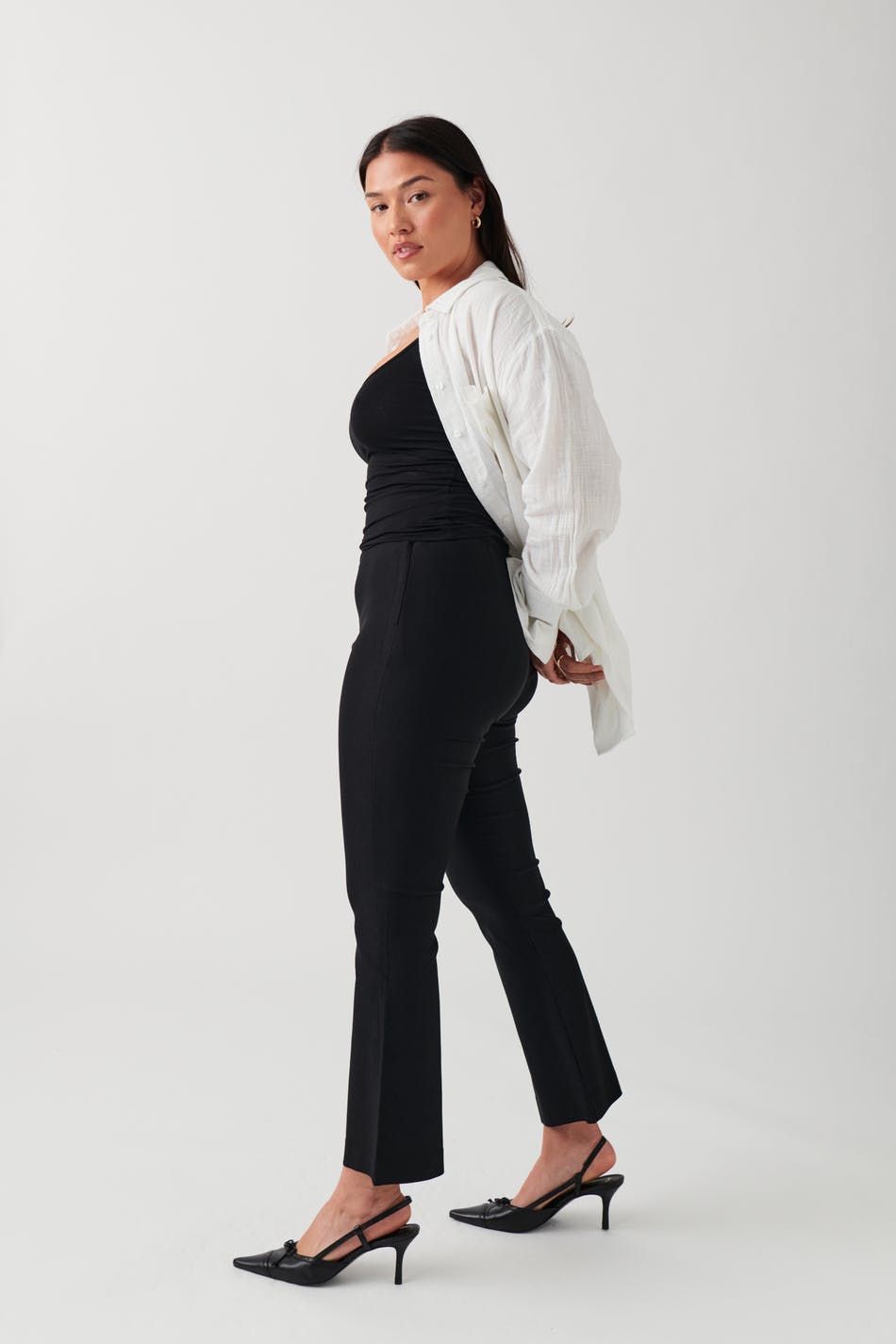 Kick flare trousers - Noir