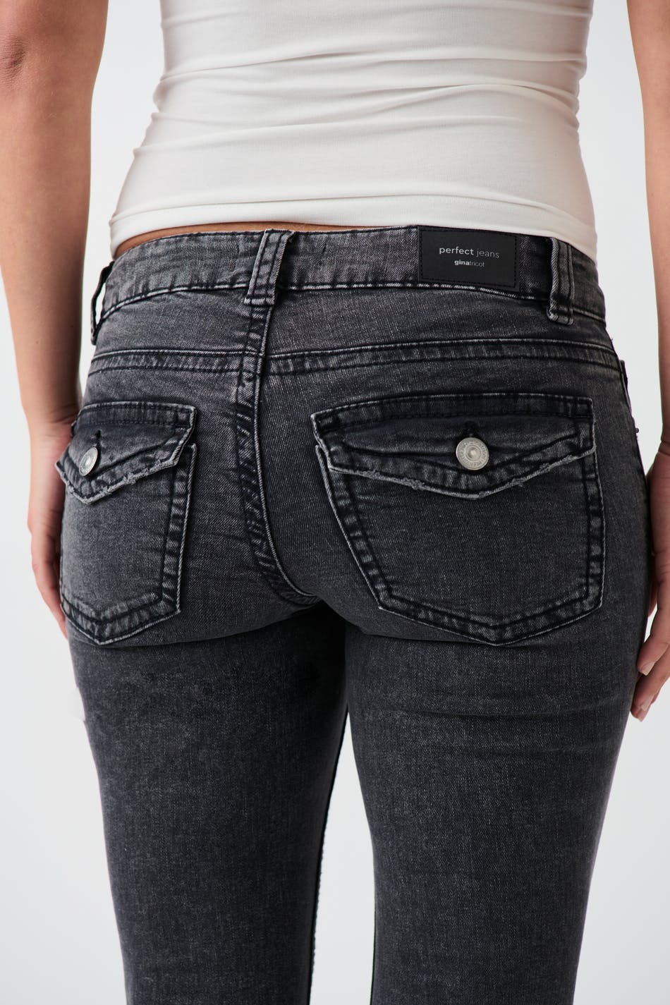 yk low bootcut jeans - Gris
