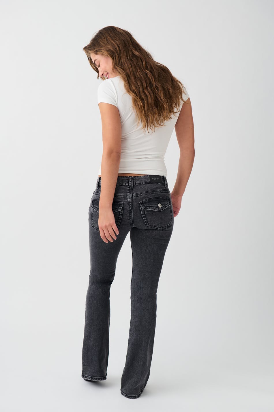 yk low bootcut jeans - Gris