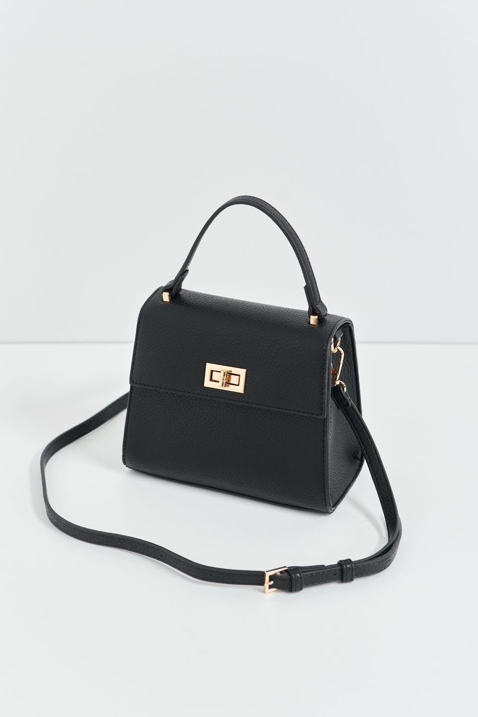Midi clean aesthetic bag - Noir