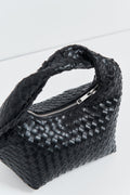 Braided handbag - Bordeaux foncé