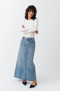 Y2k long denim skirt - Vintage blue