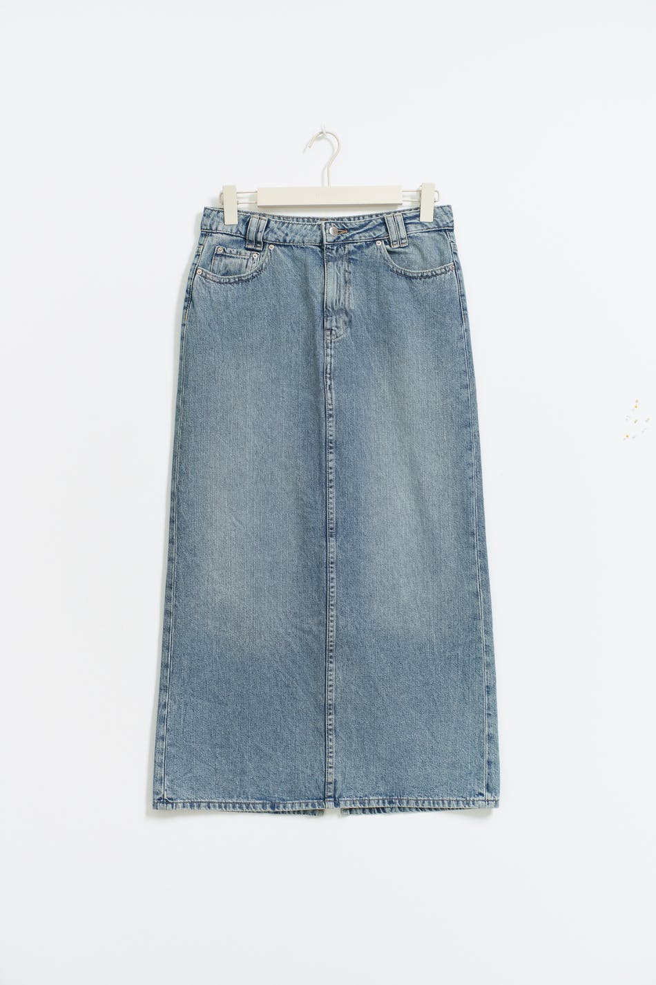 Y2k long denim skirt - Vintage blue