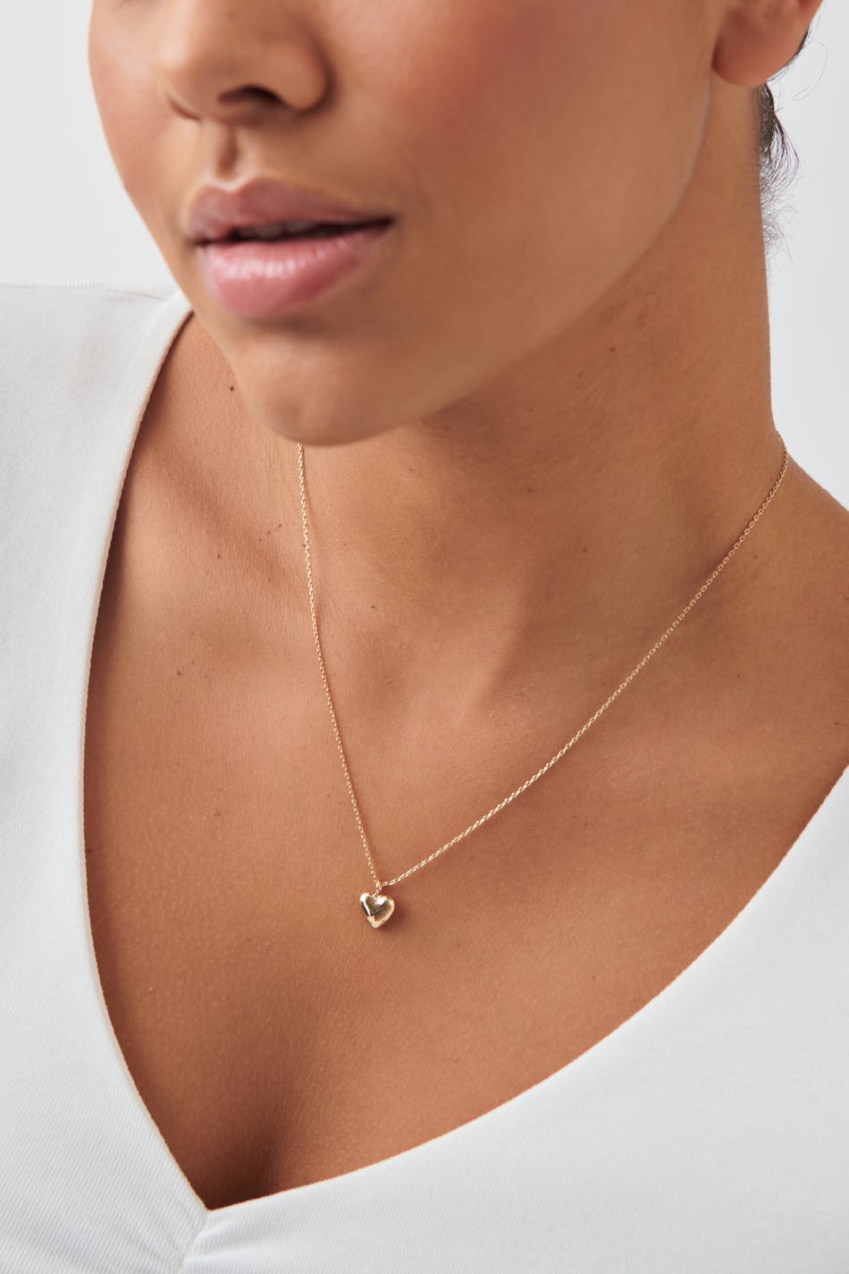 heart necklace - Clear