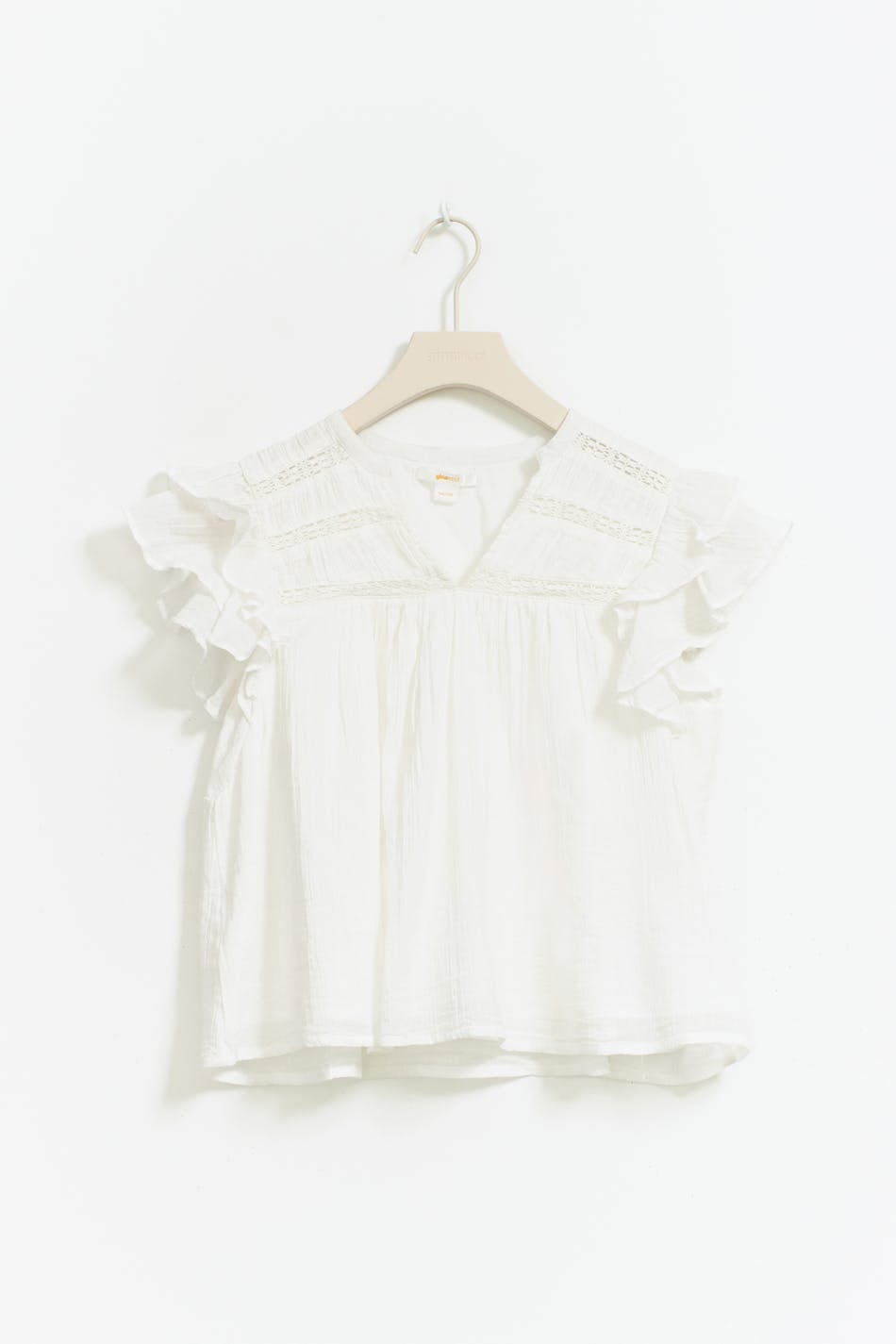 short sleeve top - Blanc