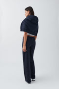 Slim low waist sweatpants - Lt grey melange