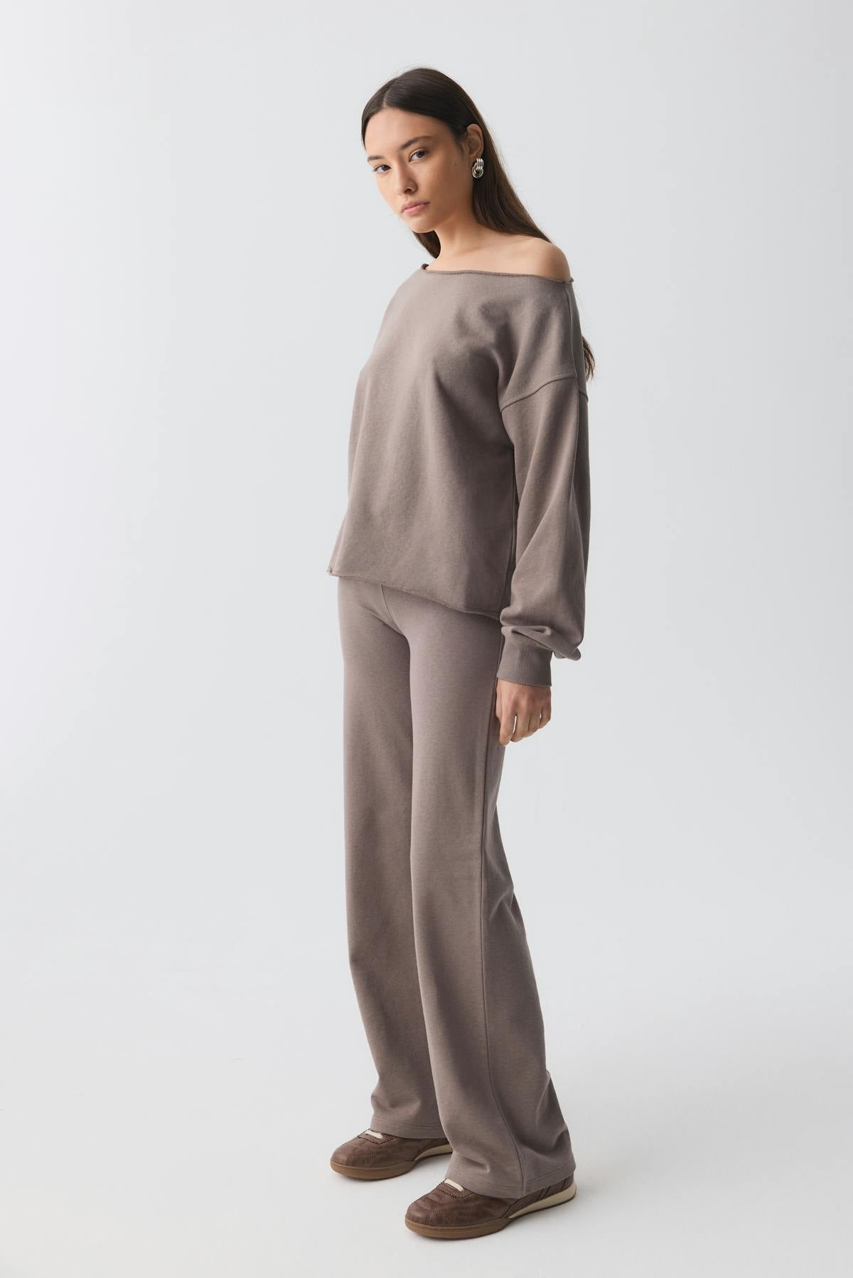 Slim low waist sweatpants - Peacoat