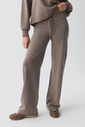 Slim low waist sweatpants - Blanc cassé