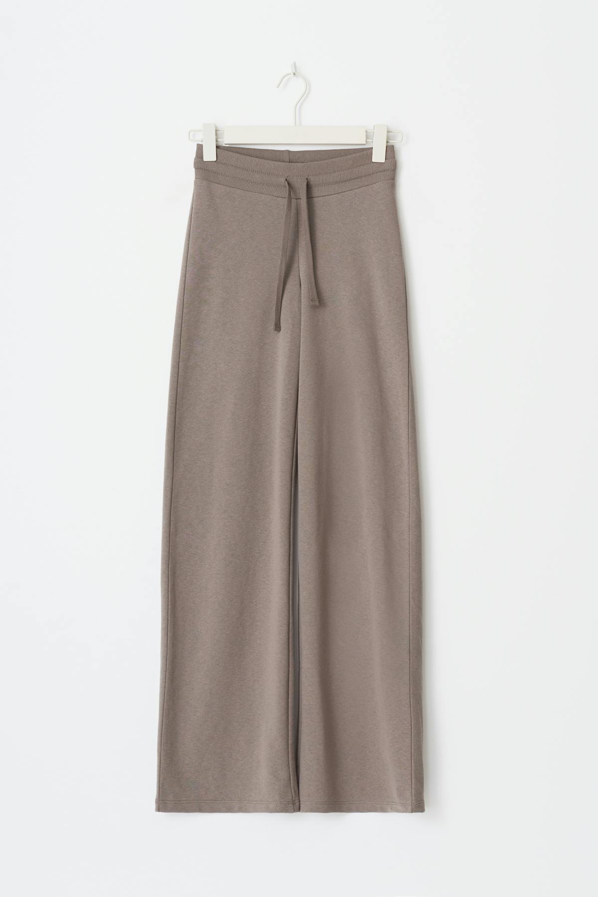 Slim low waist sweatpants - Blanc cassé