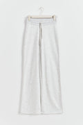 Slim low waist sweatpants - Lt grey melange