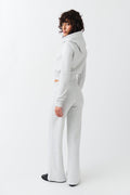 Slim low waist sweatpants - Lt grey melange