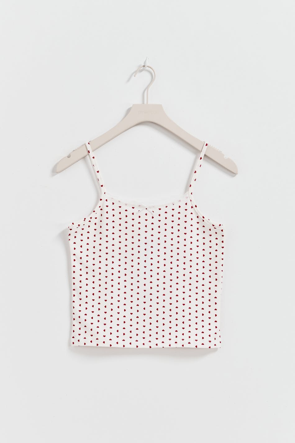 Y lace singlet - Heart aop