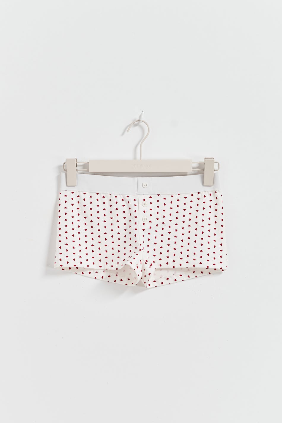 y low pyjama shorts - Heart aop