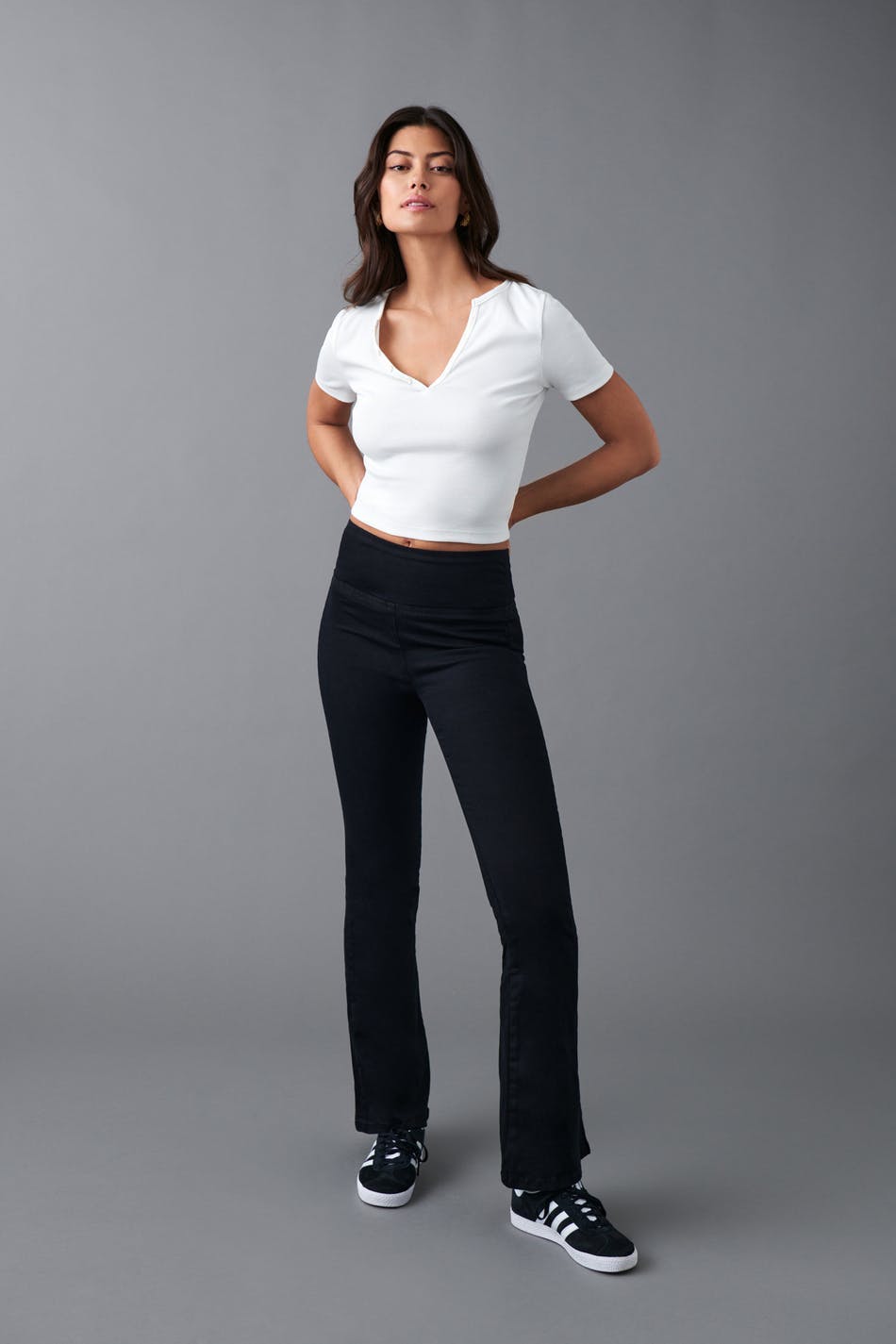 Soft flare jeans - Gris