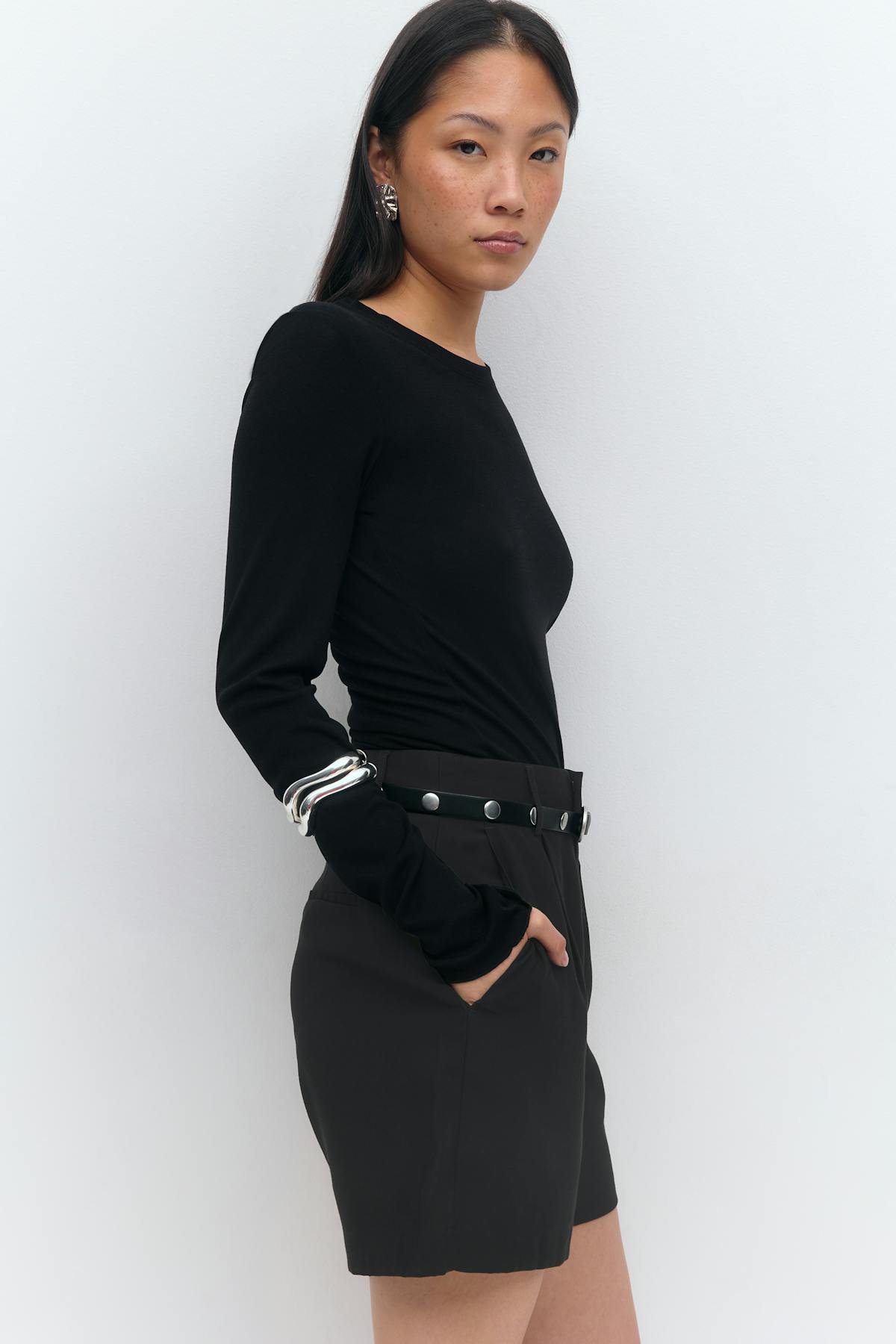 tailored bermuda shorts - Noir