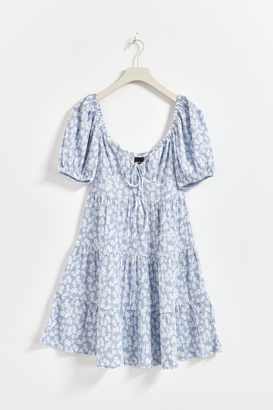 Puff sleeve mini dress - Blanc cassé