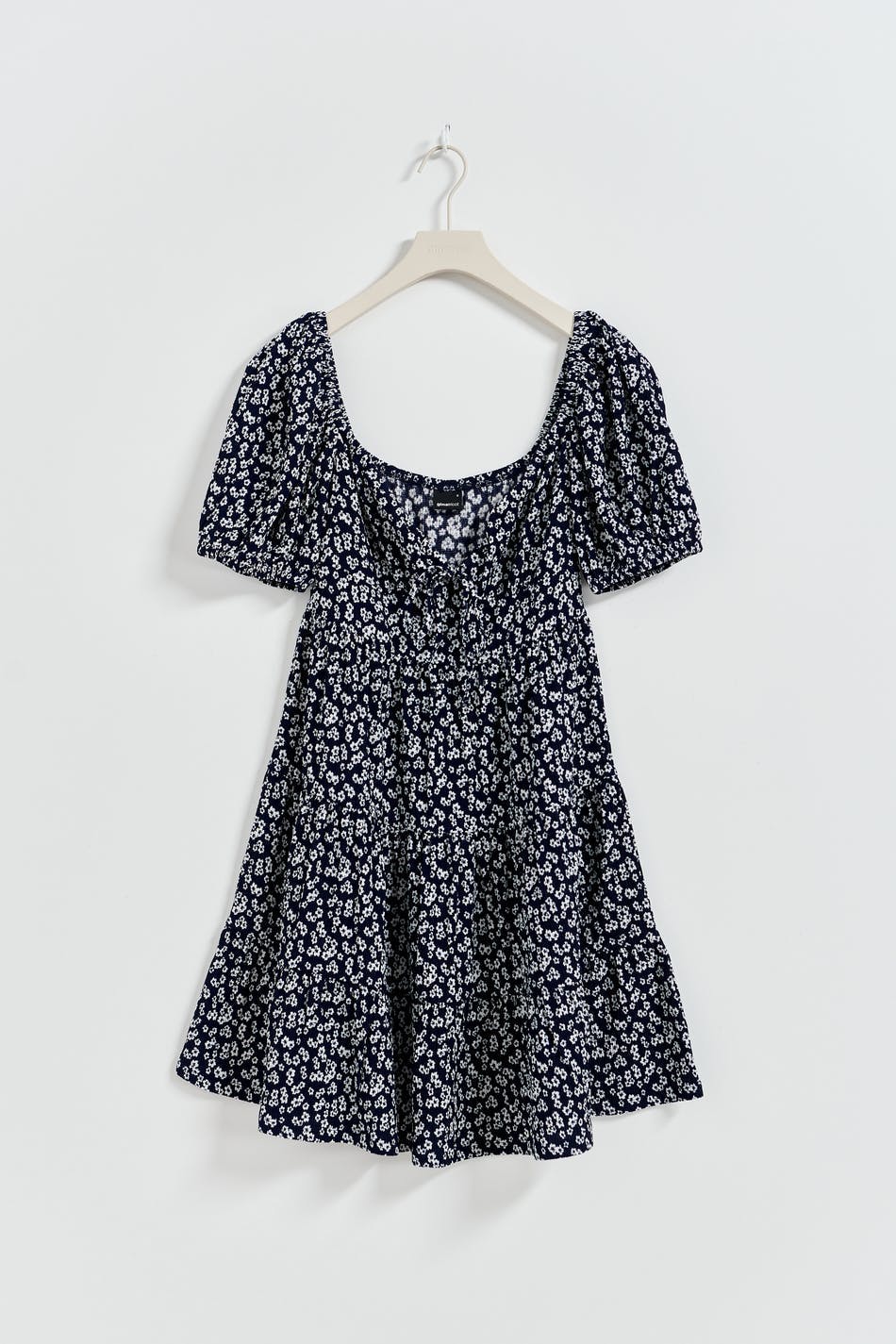 Puff sleeve mini dress - Lemon ditsy
