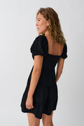 Puff sleeve mini dress - Blanc cassé