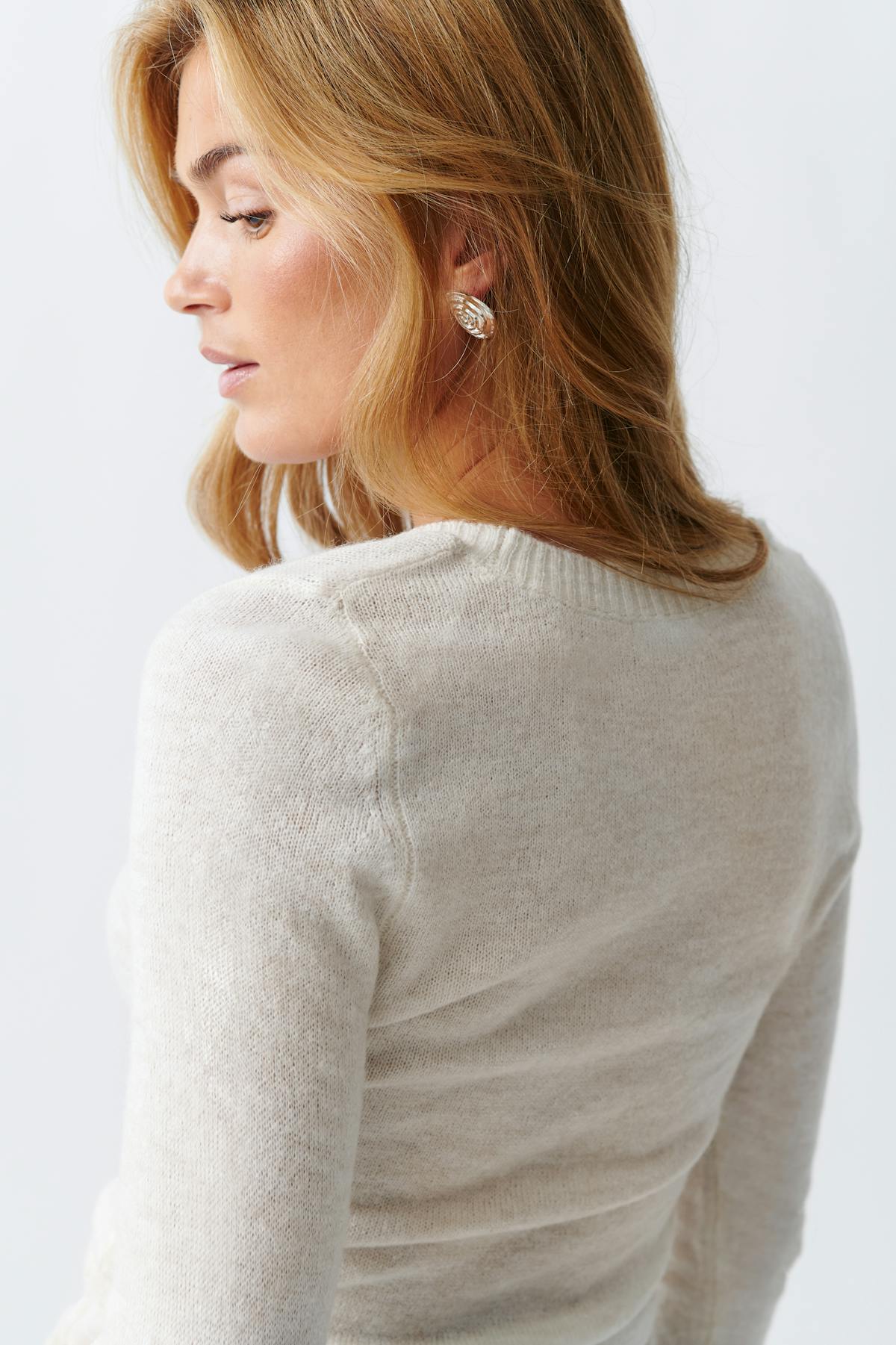 knitted top - Warm white