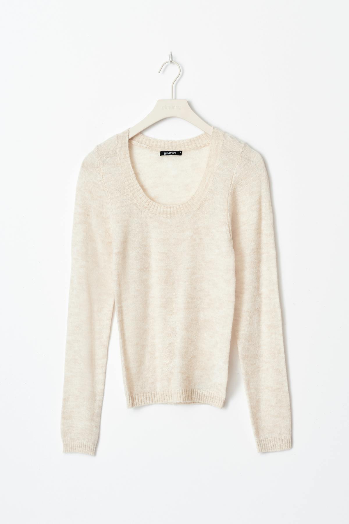 knitted top - Warm white
