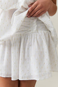 Y low waist skirt - Gold/white