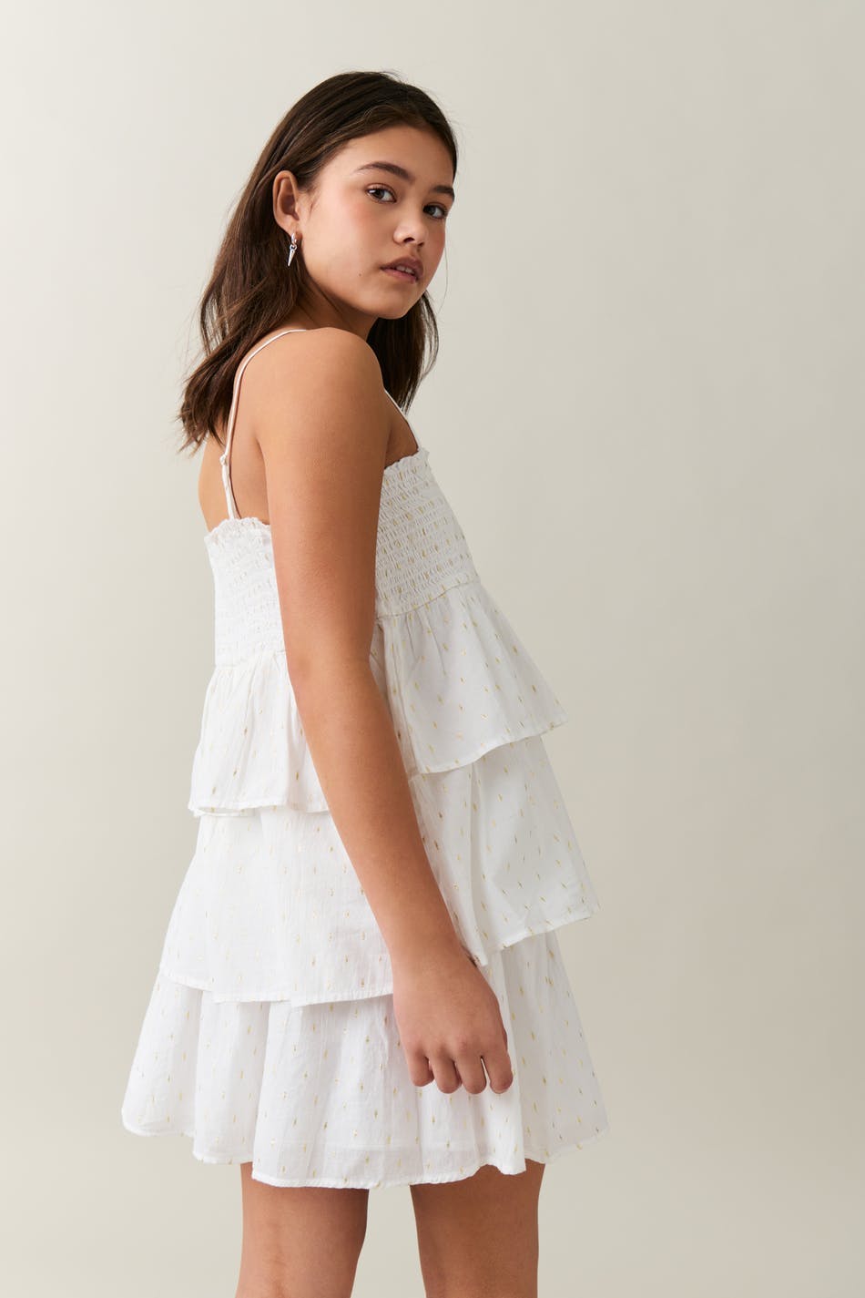 Y low waist skirt - Gold/white