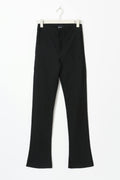 High waist slim trousers - Noir