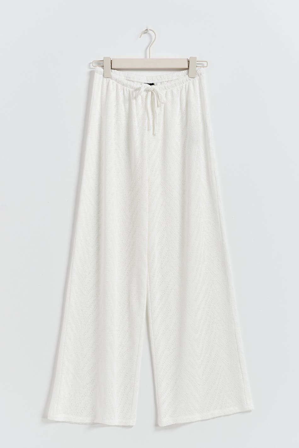 Crochet trousers - Blanc cassé