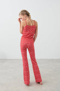 Y yoga christmas pj set - Christmas red