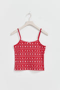 Y yoga christmas pj set - Christmas red