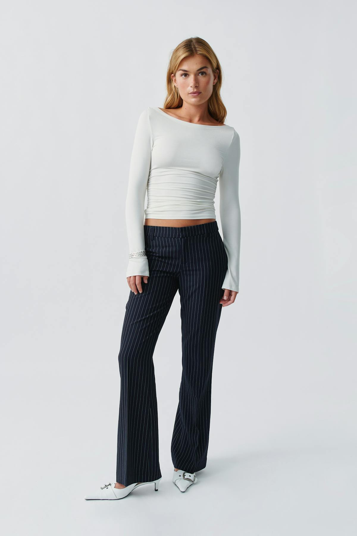 Relaxed bootcut trousers - Noir