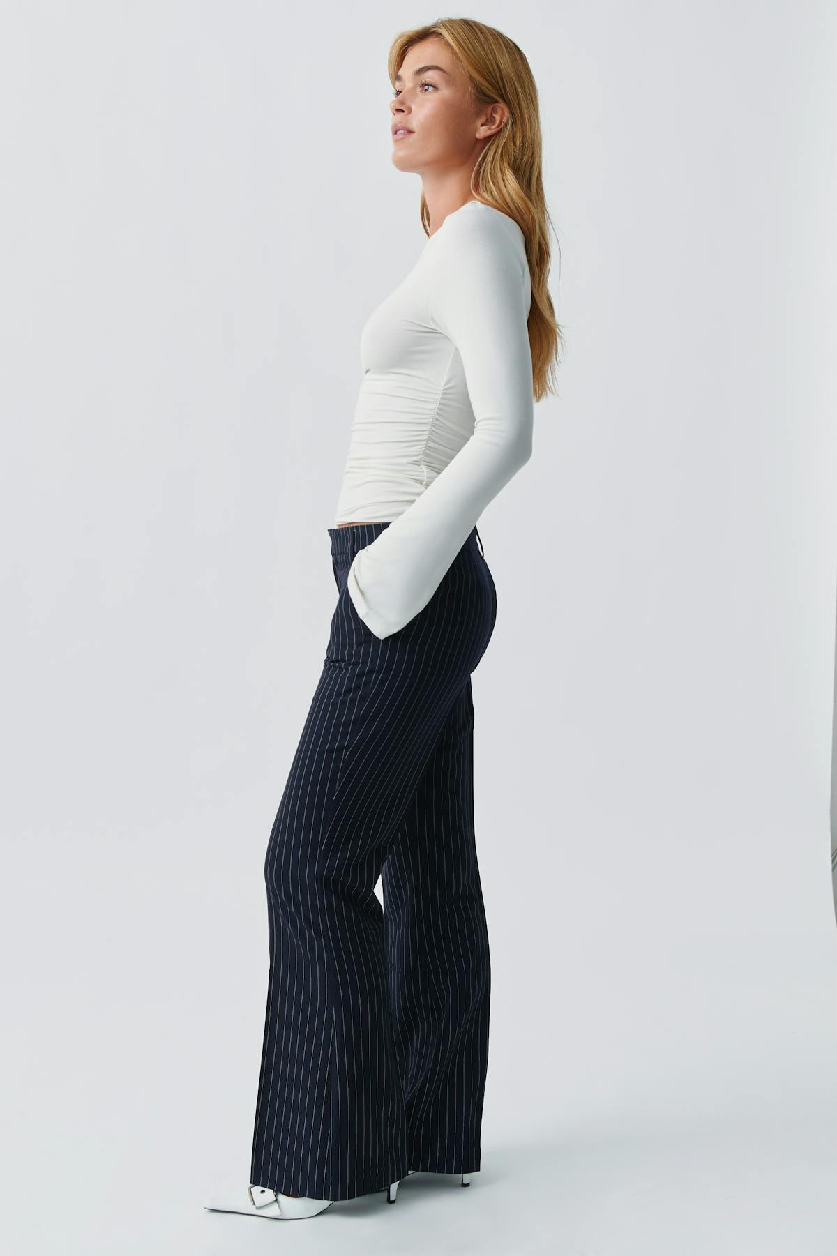 Relaxed bootcut trousers - Noir