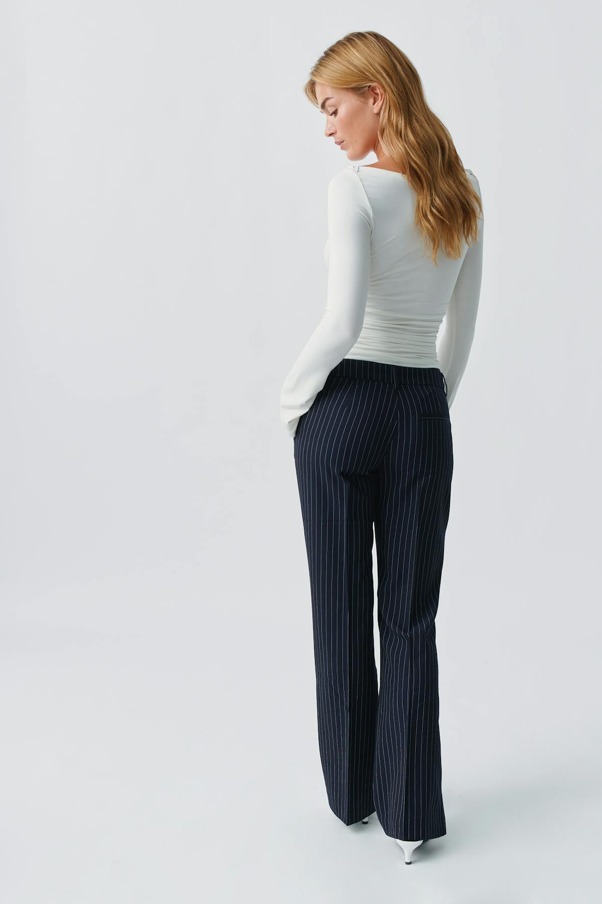 Relaxed bootcut trousers - Noir