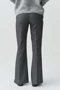 Relaxed bootcut trousers - Navy pinstripe