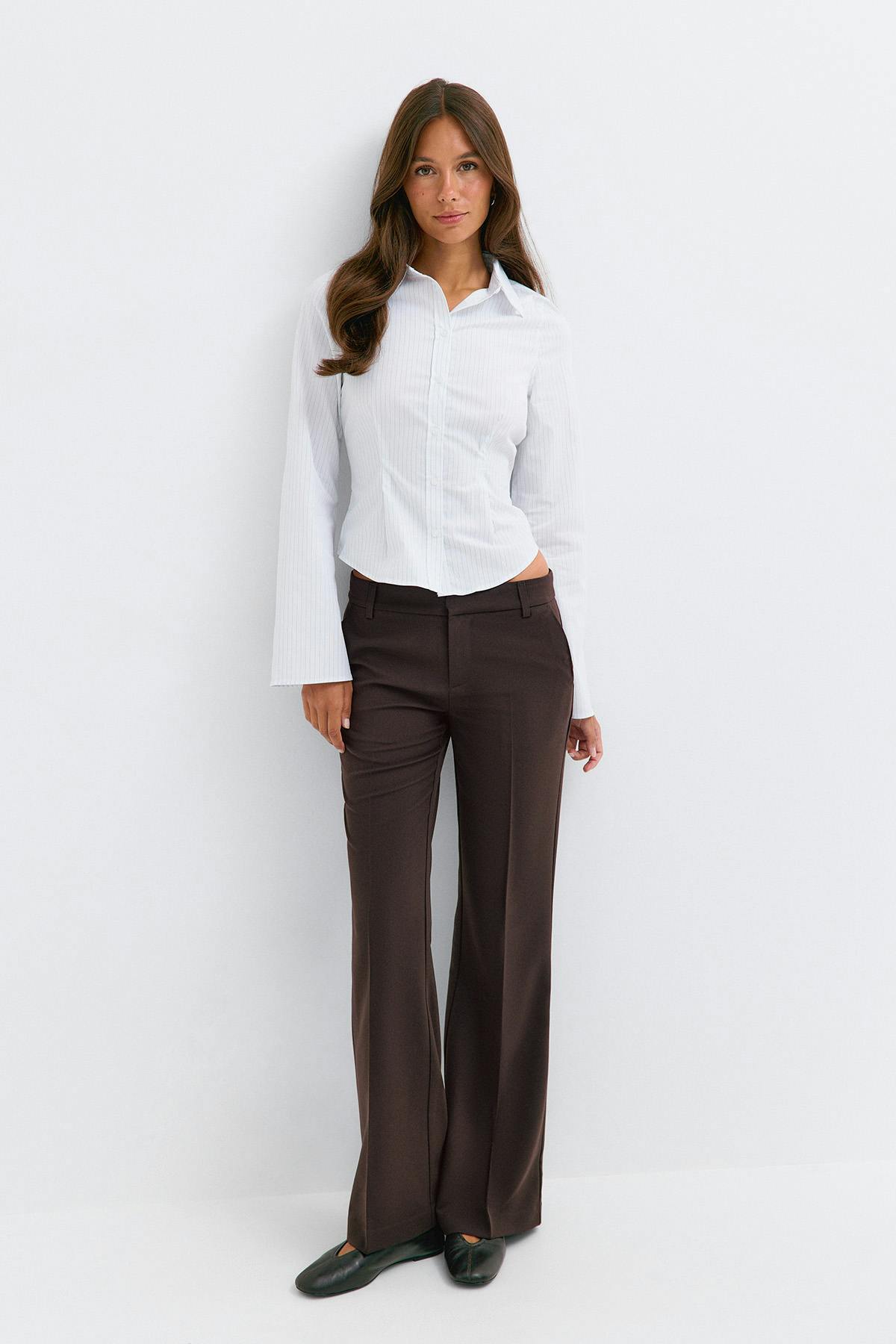 Relaxed bootcut trousers - Noir
