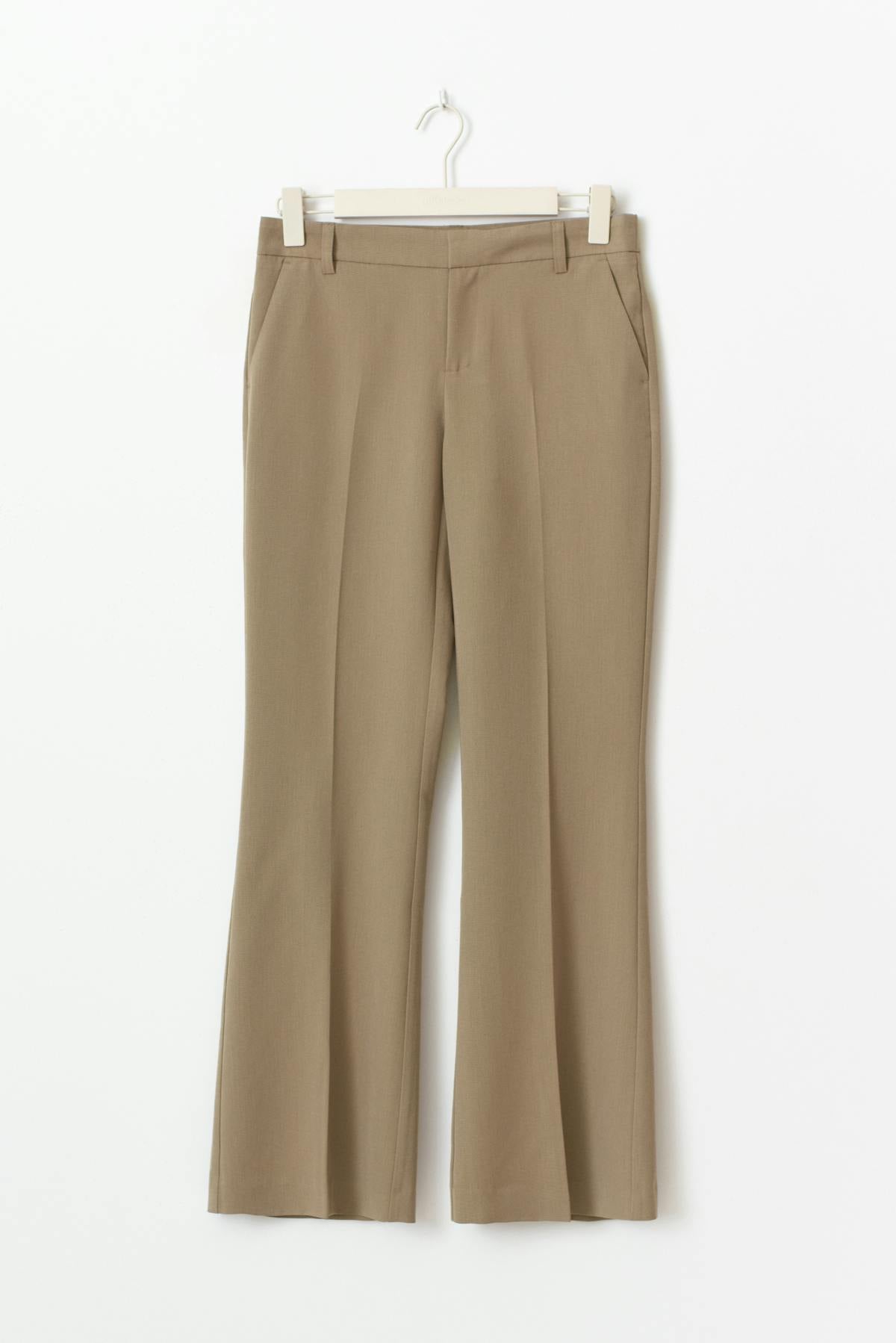 Relaxed bootcut trousers - Marron