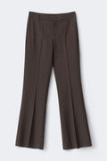 Relaxed bootcut trousers - Grey stripe