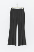 Relaxed bootcut trousers - Grey stripe