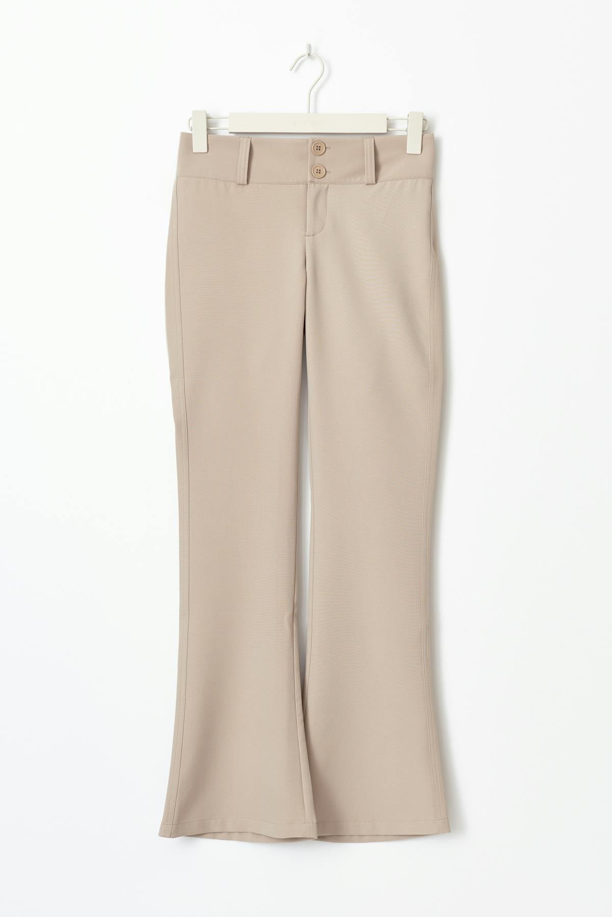 Y2k bootcut trousers - Plaza taupe