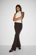Y2k bootcut trousers - Stone