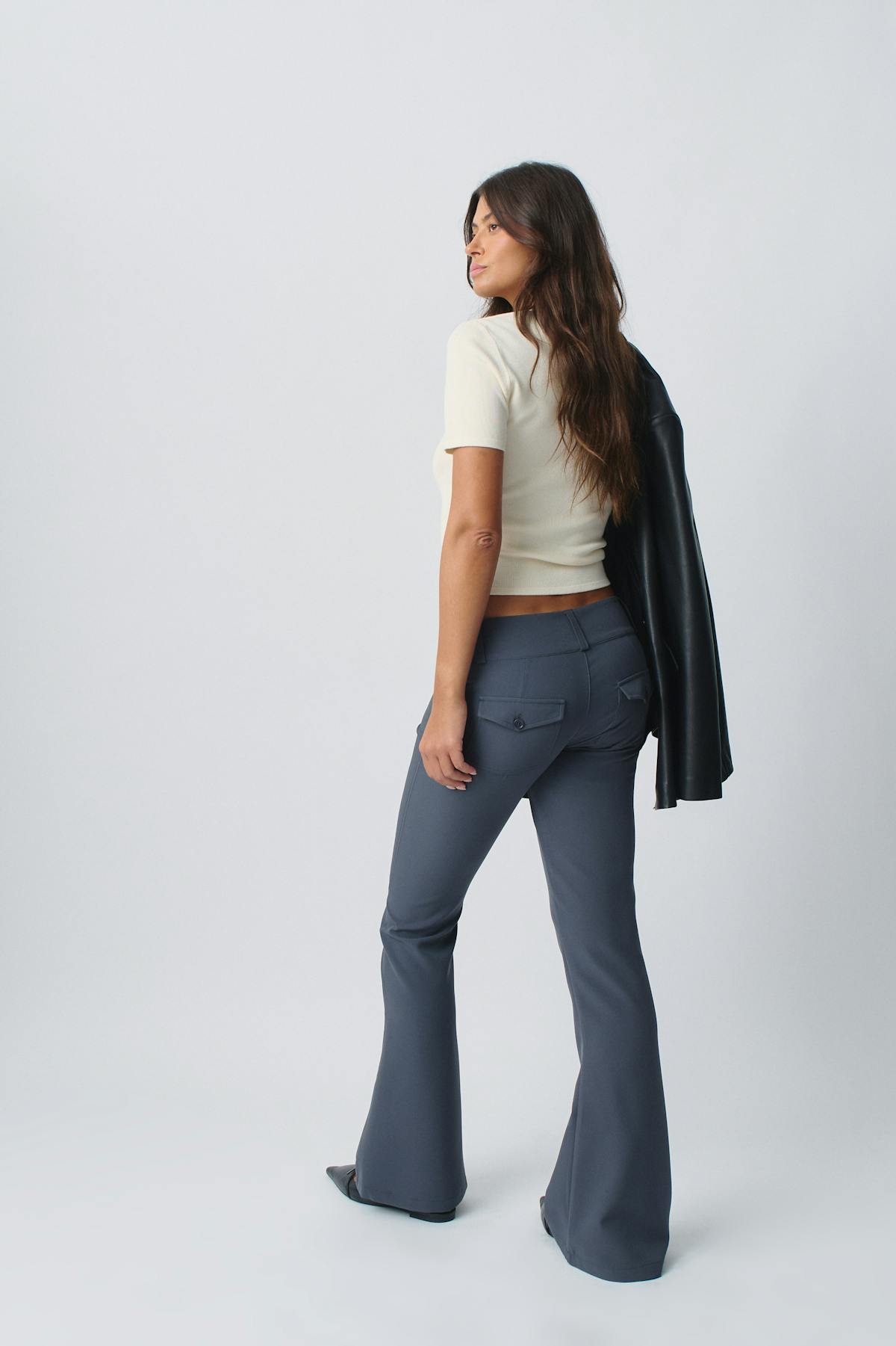 Y2k bootcut trousers - Plaza taupe